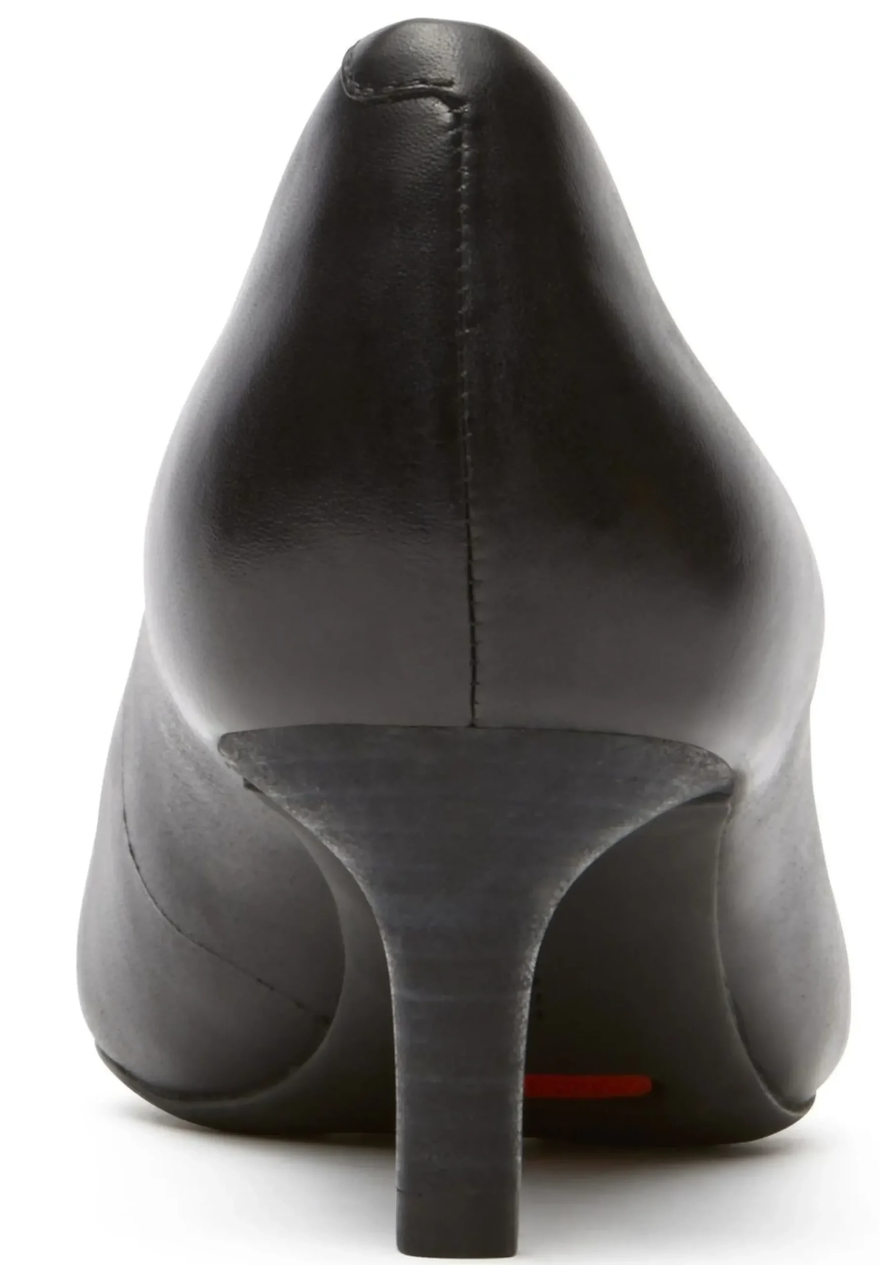 Best Rockport Total Motion Kalila Black Leather Kitten Heel Pointy Toe Dress Pump