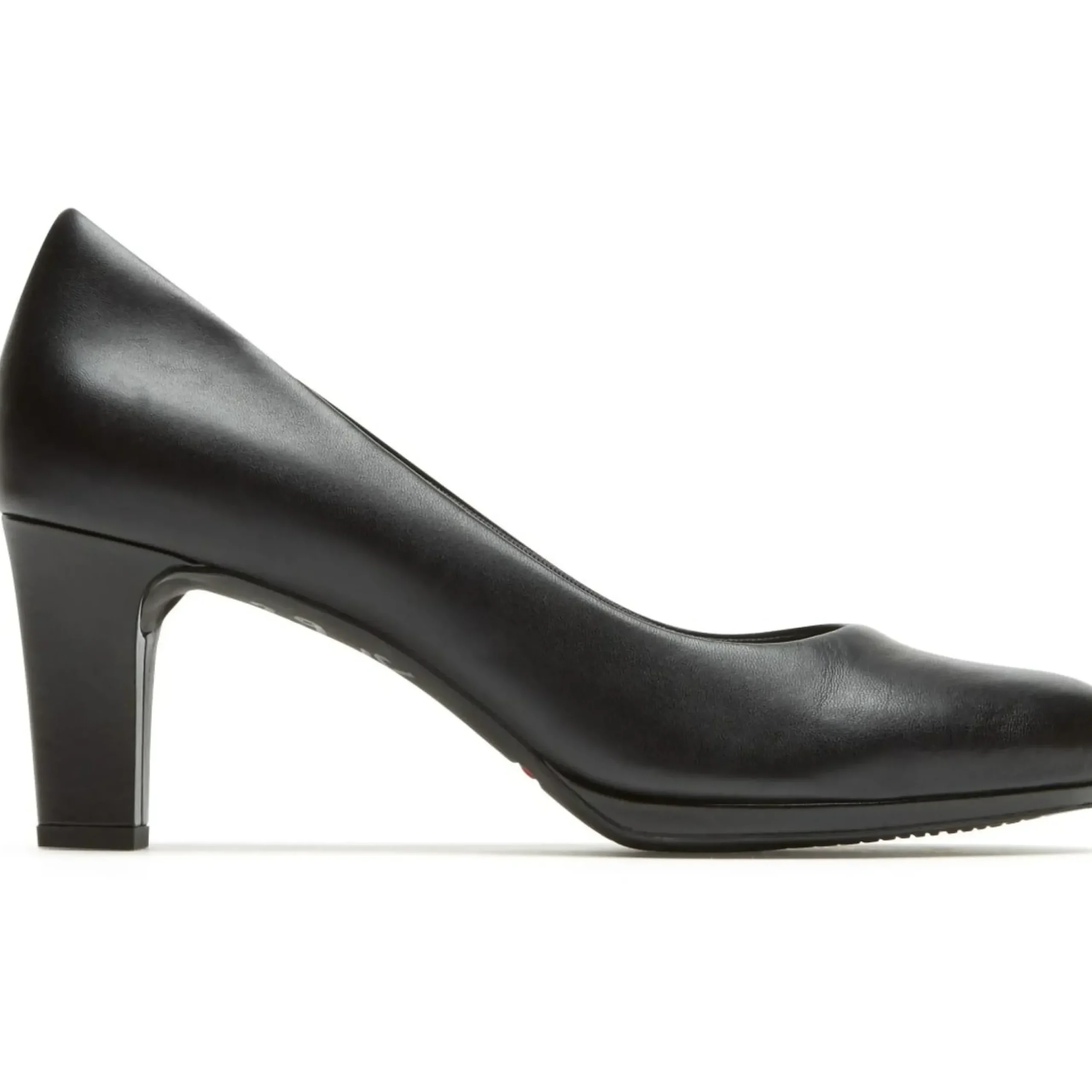 Hot Rockport Total Motion Leah Black Leather Dress Pump