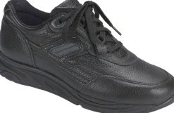 Discount SAS Shoes Tour Black Leather Lace-Up Sneaker