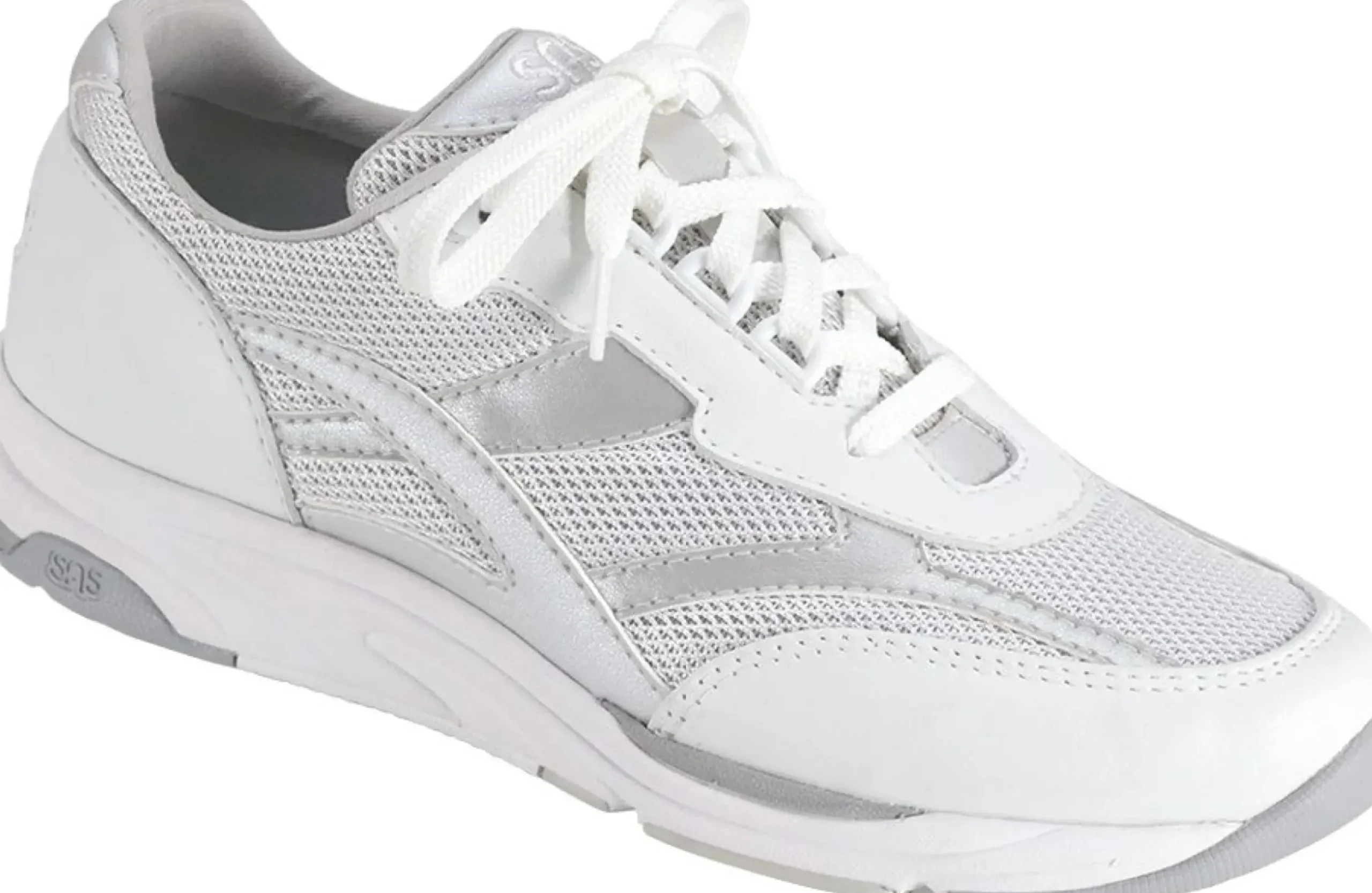 Online SAS Shoes Tour Silver Mesh Lace-Up Sneaker