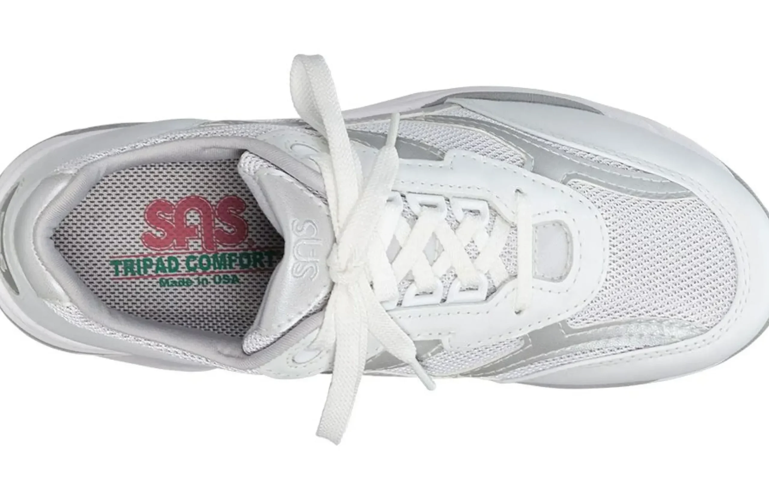Online SAS Shoes Tour Silver Mesh Lace-Up Sneaker
