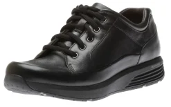 Best Rockport Trustride Waterproof Black Leather Lace-Up Sneaker