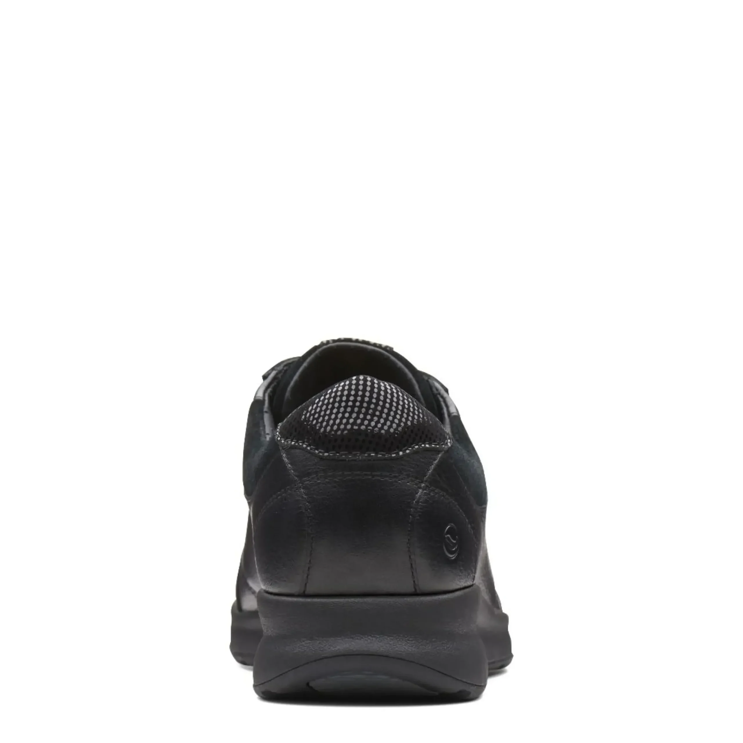 New Clarks Un Adorn Lace Black Leather Sneaker