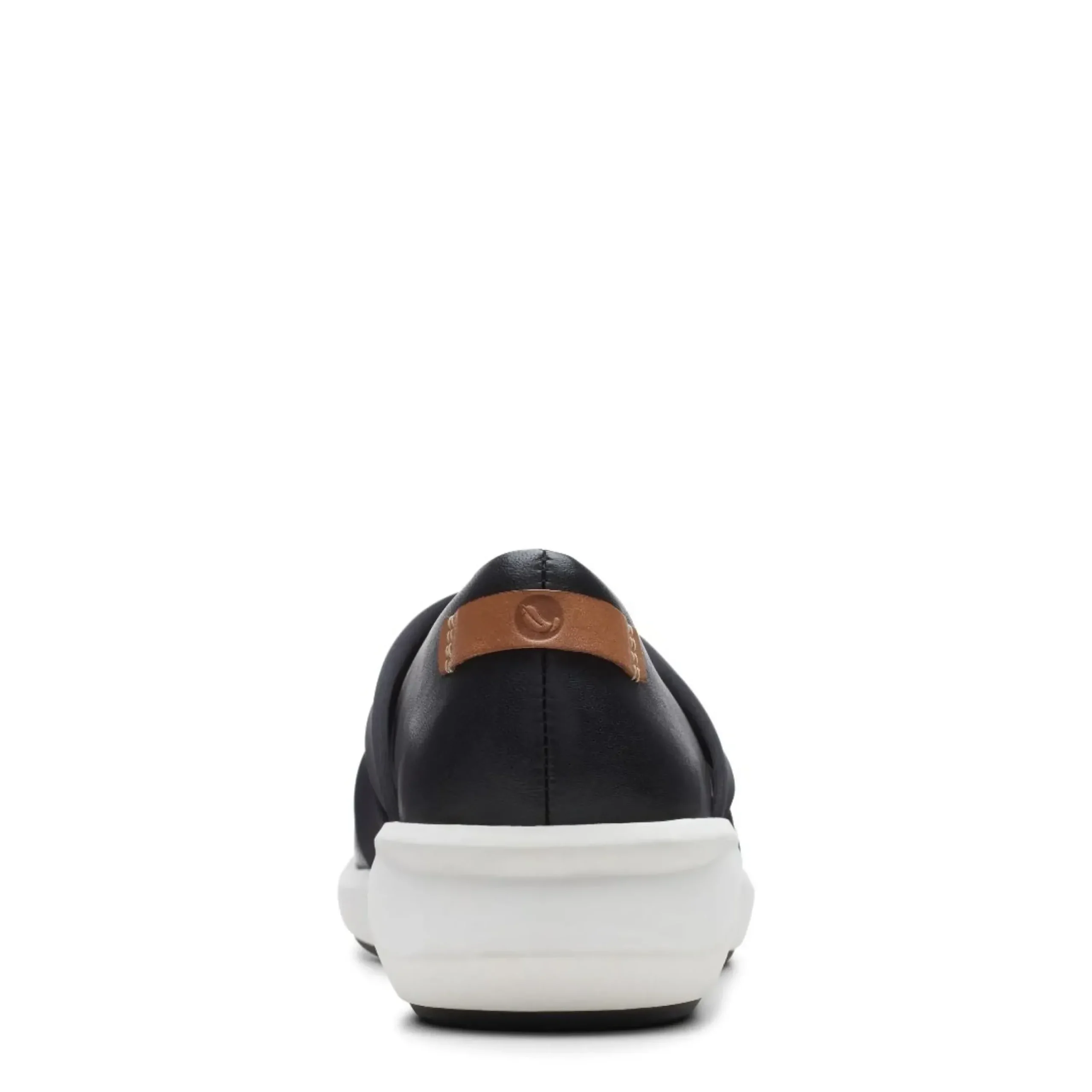 Best Clarks Un Rio Cross Black Leather Slip-On Sneaker