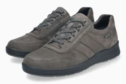 Hot Mephisto Valerian Graphite Nubuck Leather Lace-Up Walking Shoe