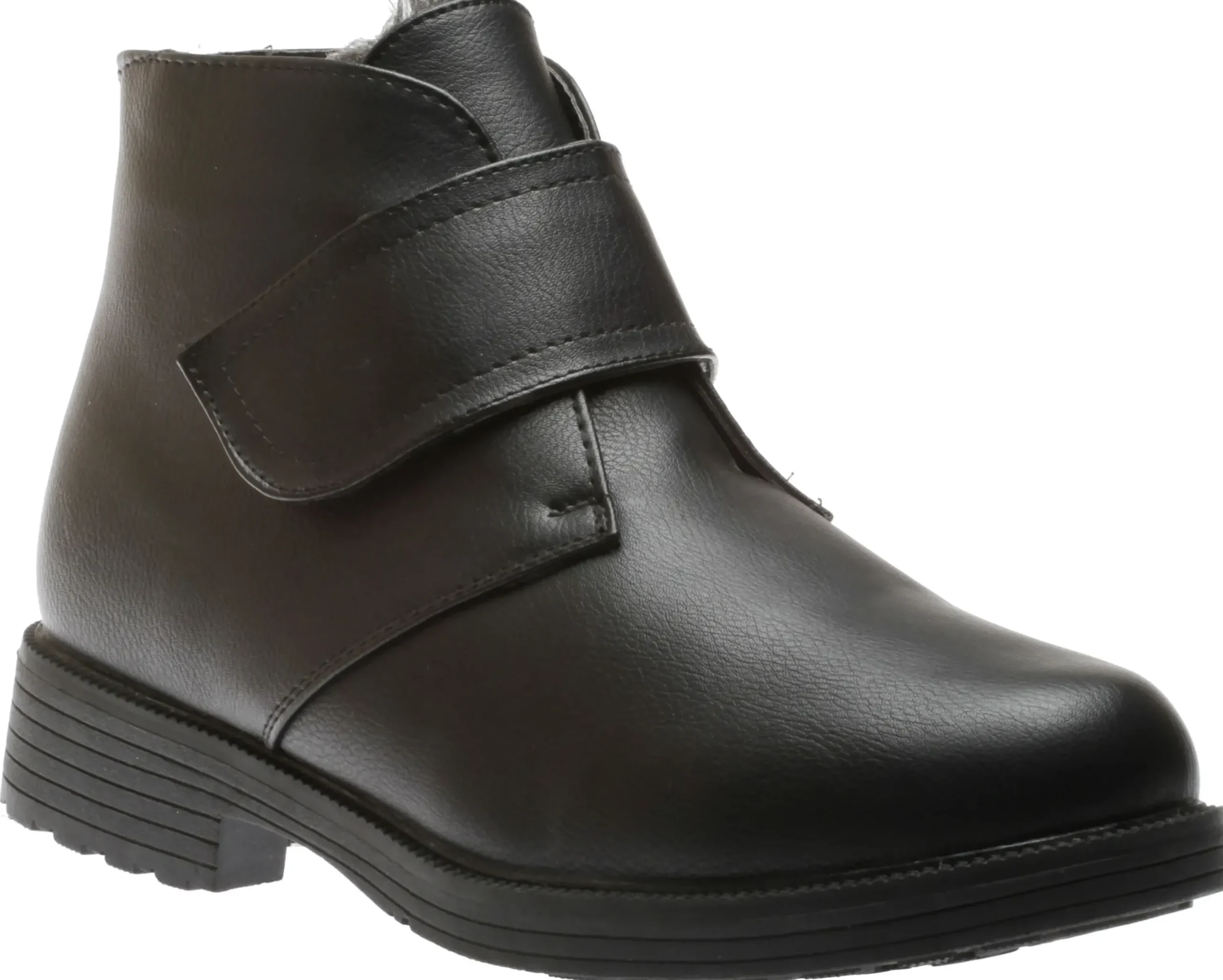 New Shoe tech Velcro Ice Grip Black Winter Boot