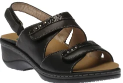Hot Ortho Flex Velcro Sandal Black