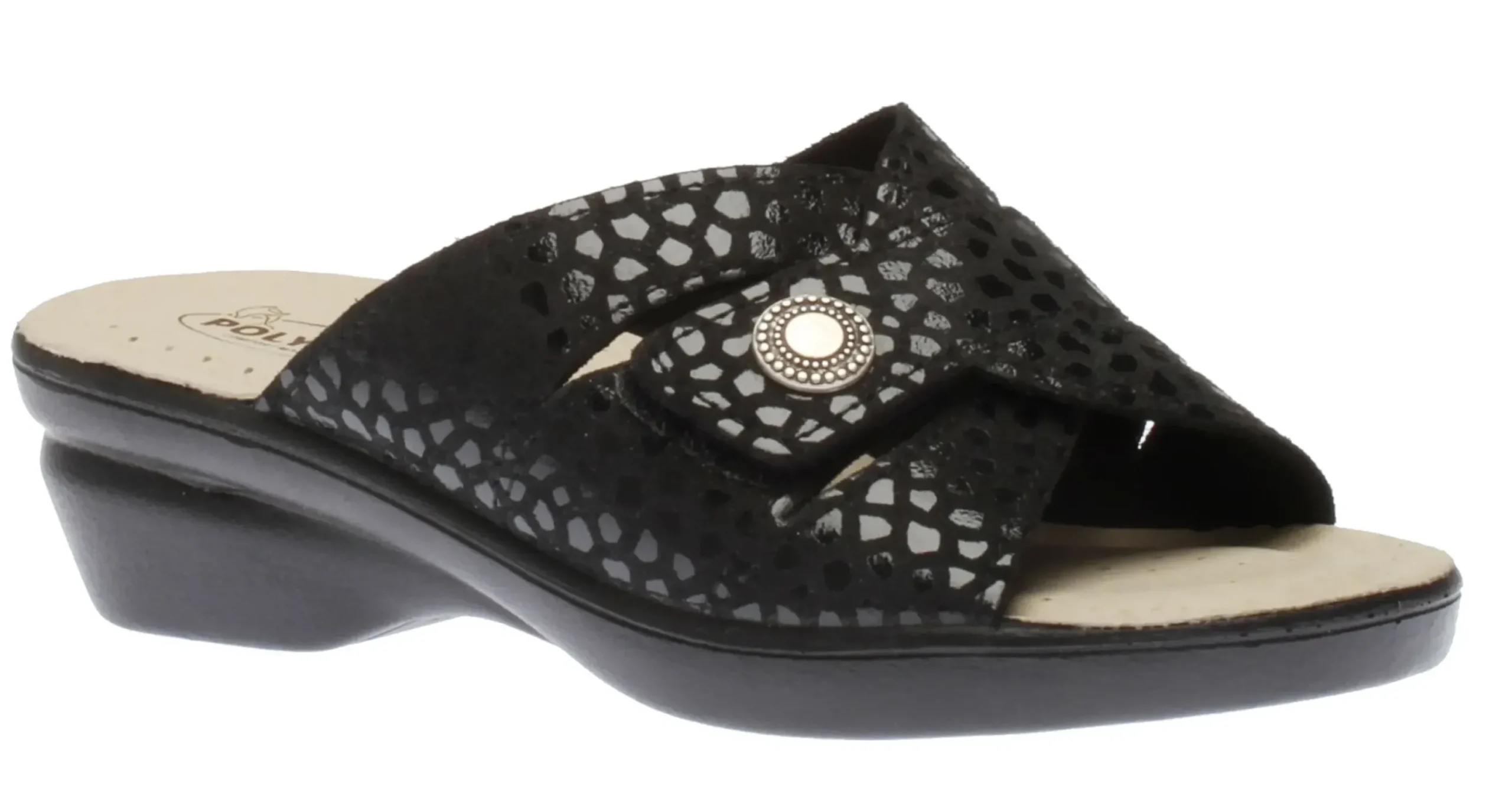 Sale Polyflex Velcro Slide Black