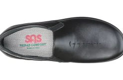 Clearance SAS Shoes Viva Black Leather Slip-On Loafer
