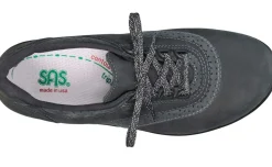 SAS Shoes Walk Easy Nero Nubuck Leather Walking Shoe
