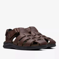 Sale Clarks Walkford Fish Brown