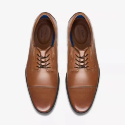 Online Clarks Whiddon Cap Dark Tan