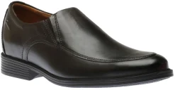 Sale Clarks Whiddon Step Black Leather Dress Loafer