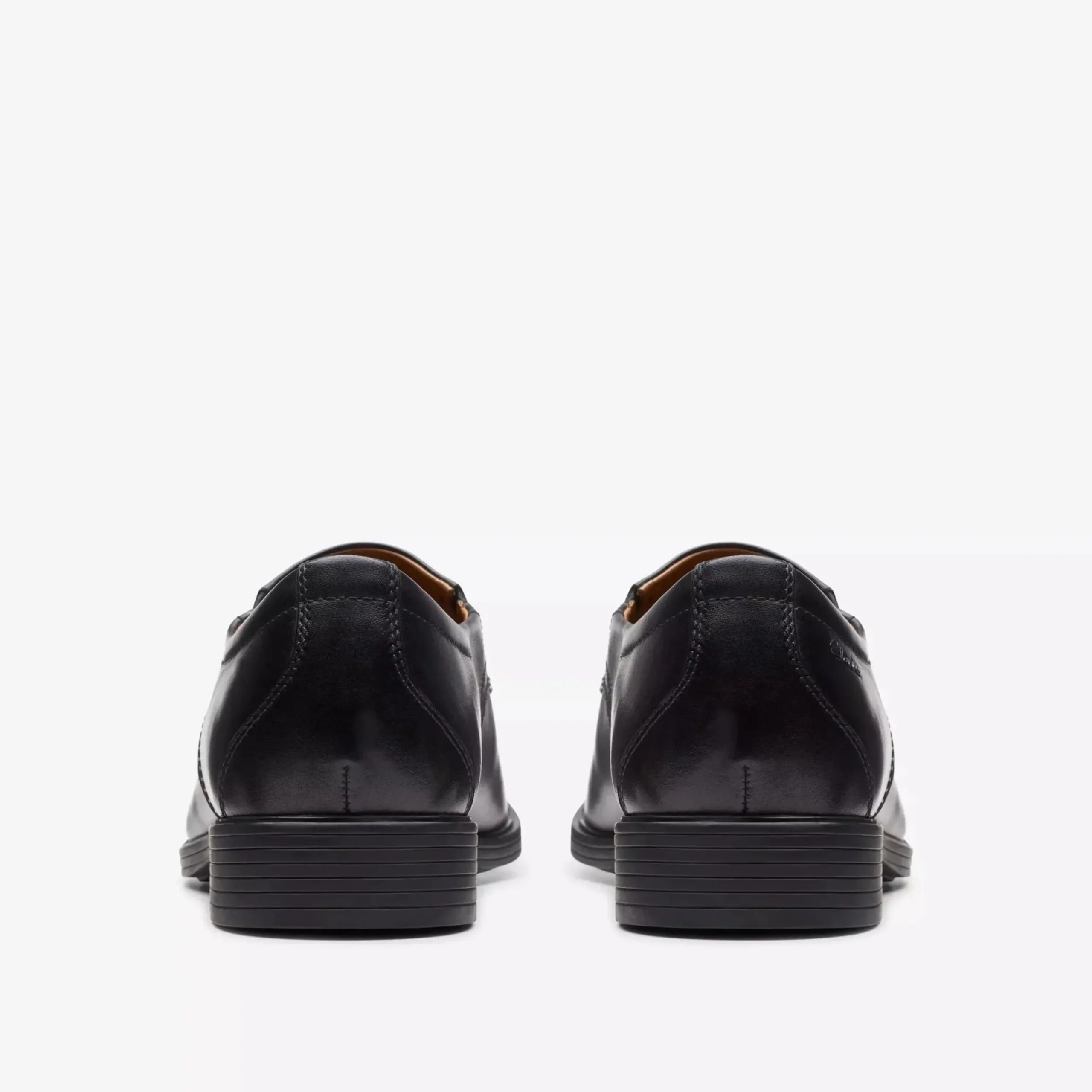 Sale Clarks Whiddon Step Black Leather Dress Loafer