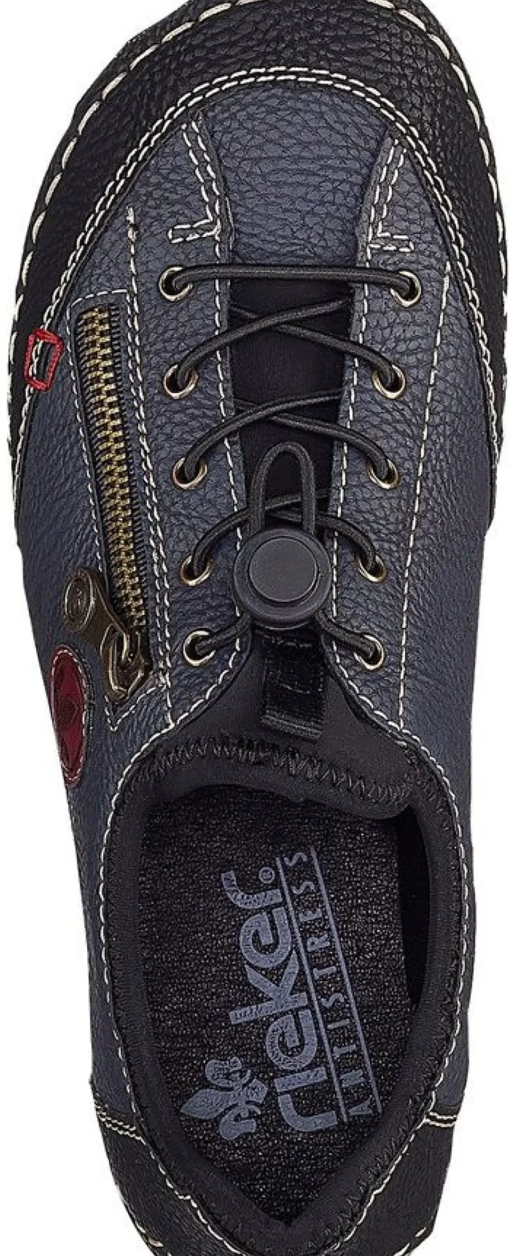 Rieker Wildebuk Black Navy Sneaker