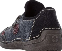Rieker Wildebuk Black Navy Sneaker