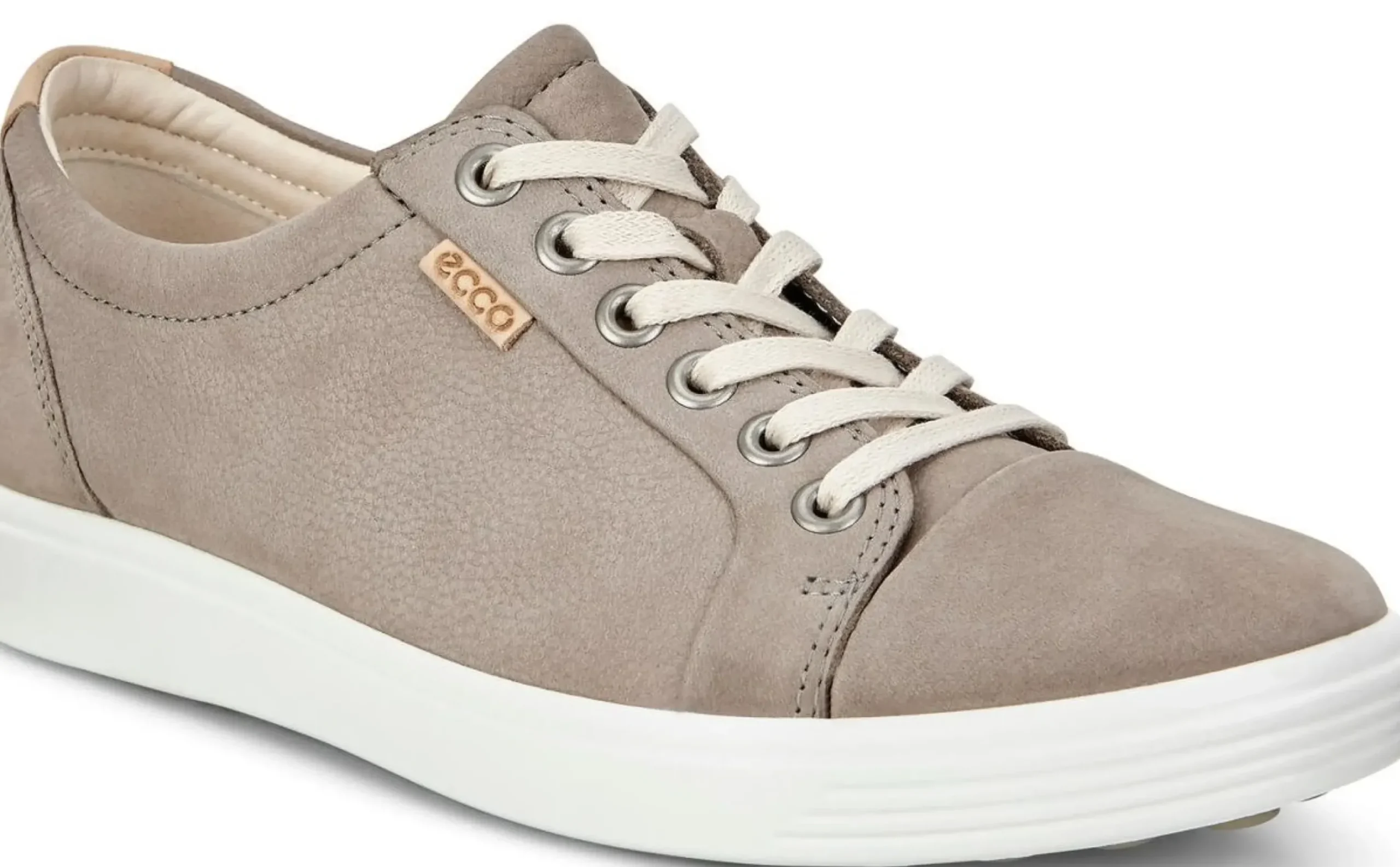 Best Ecco Women's Soft 7 Warm Grey Lace-Up Sneaker