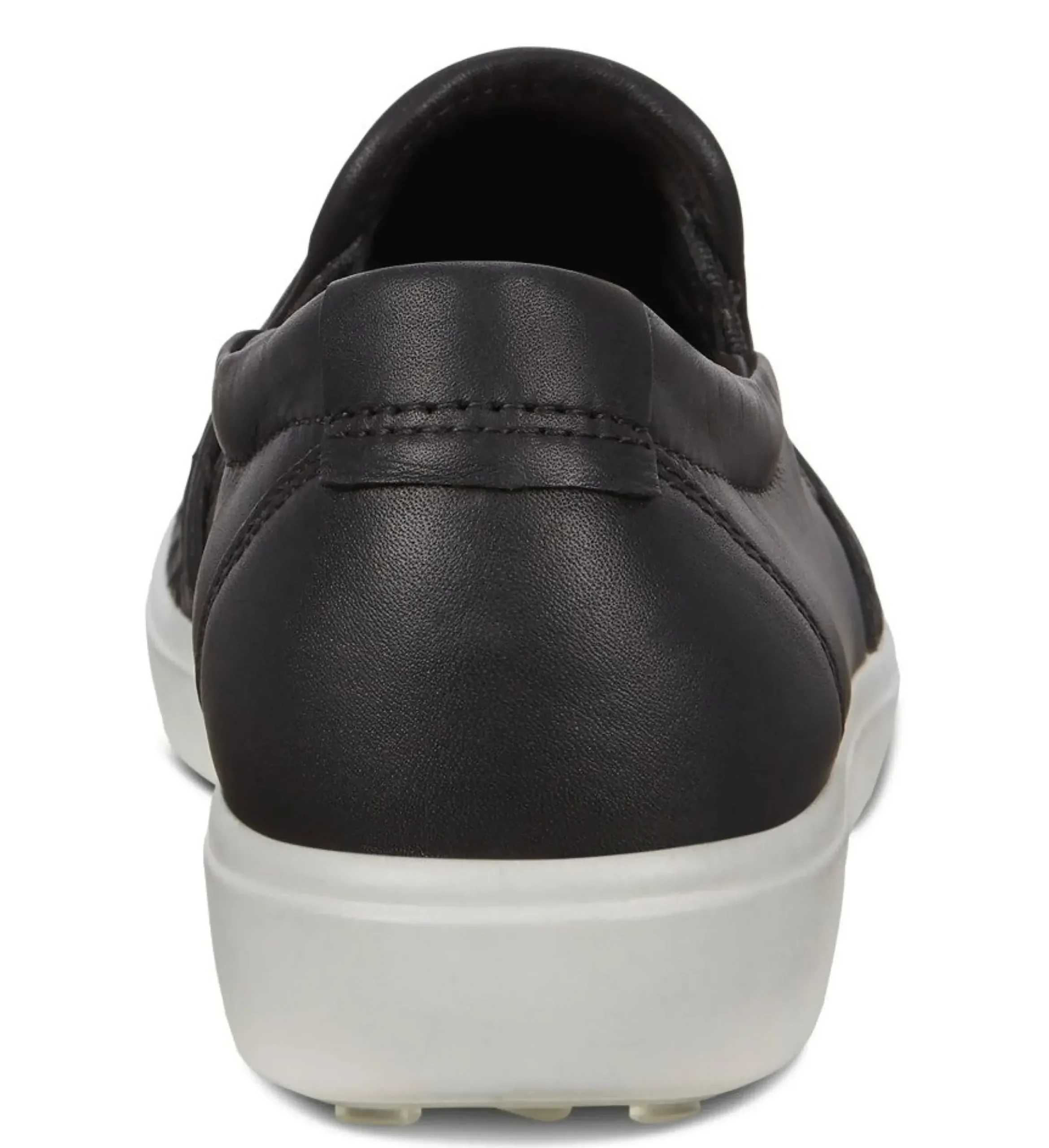 Hot Ecco Women's Soft 7 Woven Black Leather Slip-On Sneaker
