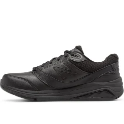 Hot New Balance Ww928Bk3 Black Leather Lace-Up Walking Shoe