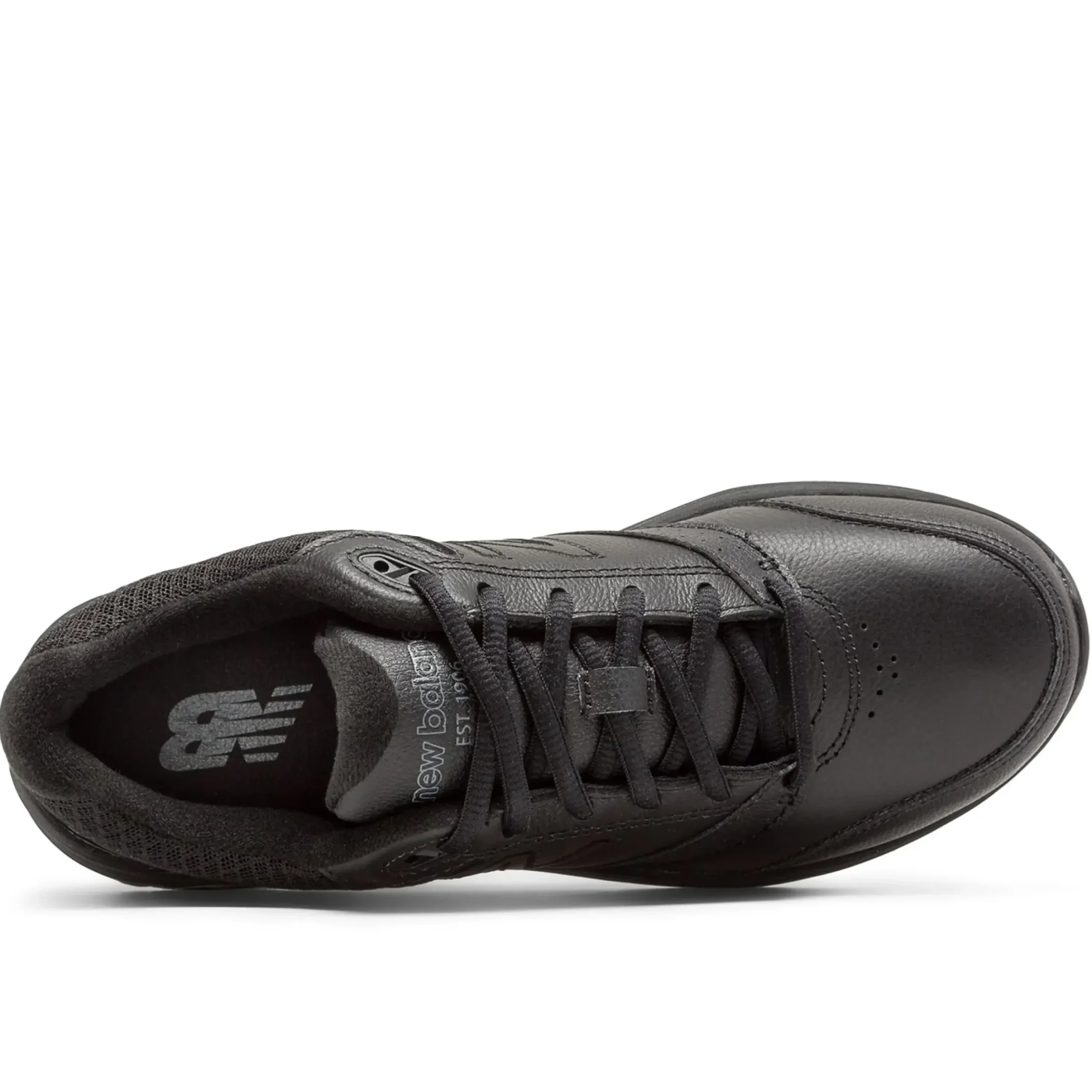 Hot New Balance Ww928Bk3 Black Leather Lace-Up Walking Shoe