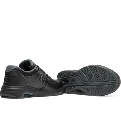 Online New Balance Ww813Bk Black Leather Walking Shoe