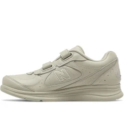 Clearance New Balance Ww577Vb Beige Leather Velcro Walking Shoe