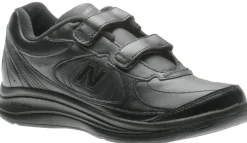 Outlet New Balance Ww577Vk Black Leather Velcro Walking Shoe