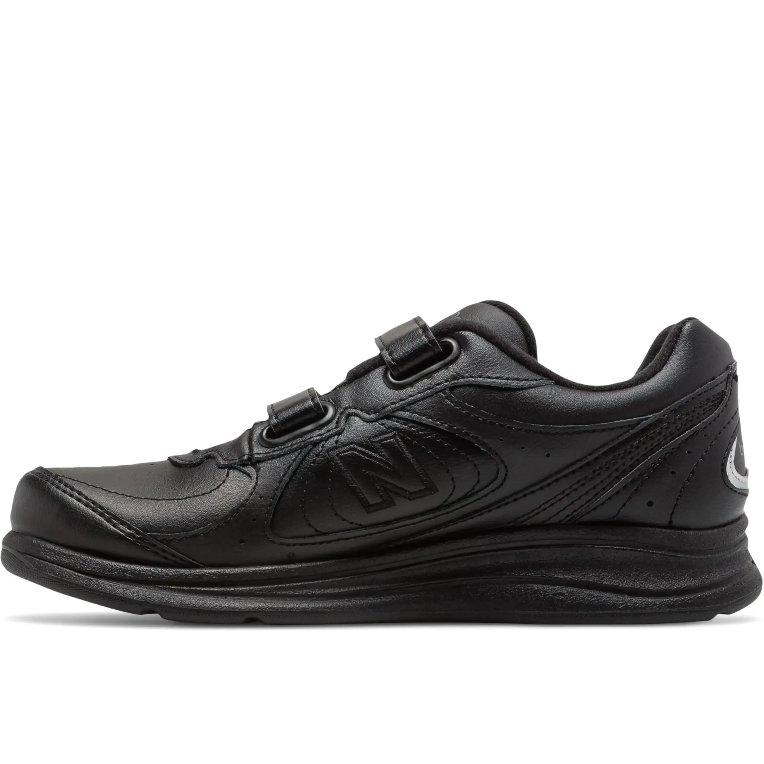 Outlet New Balance Ww577Vk Black Leather Velcro Walking Shoe