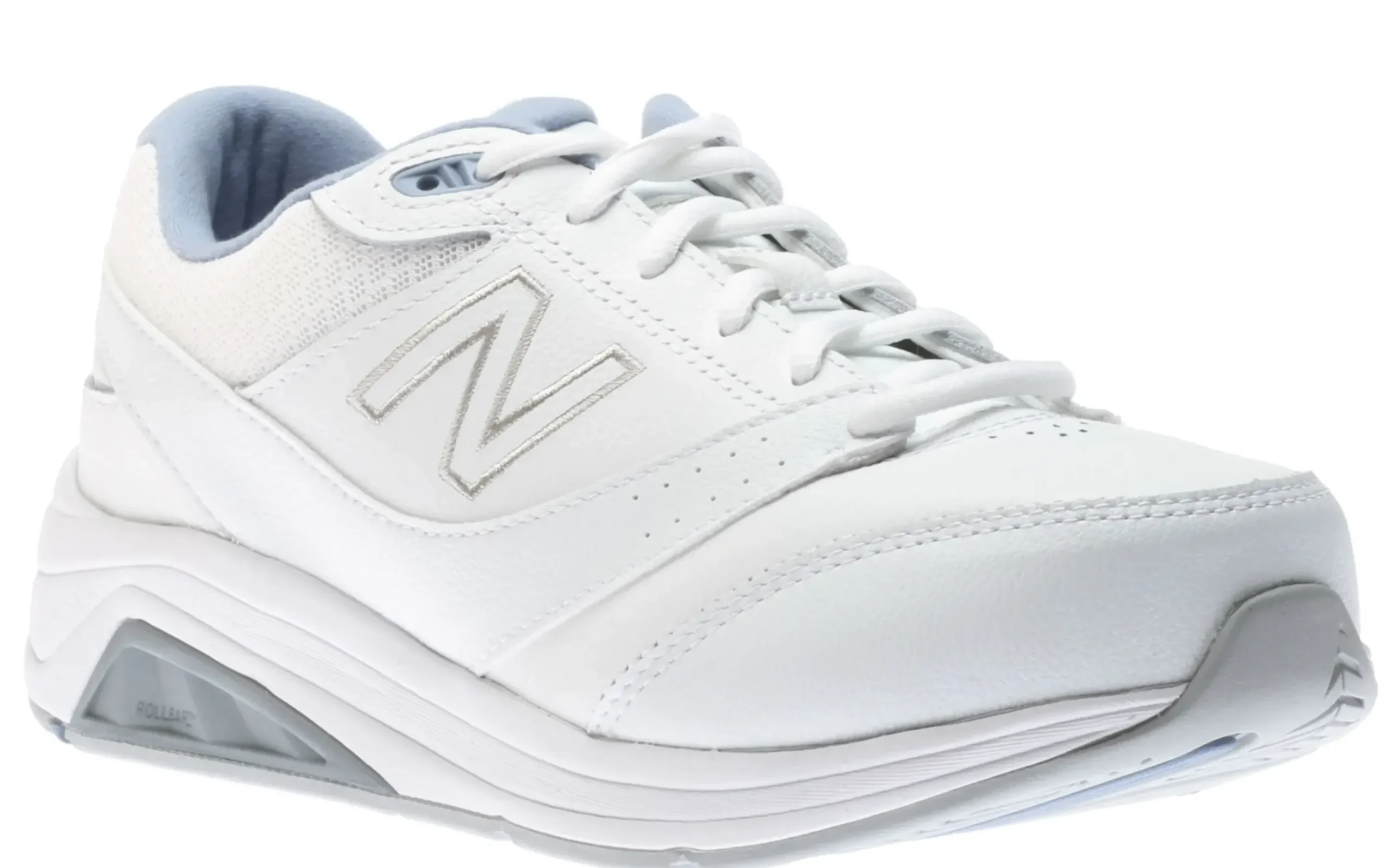 Sale New Balance Ww928Wb3 White Leather Lace-Up Walking Shoe