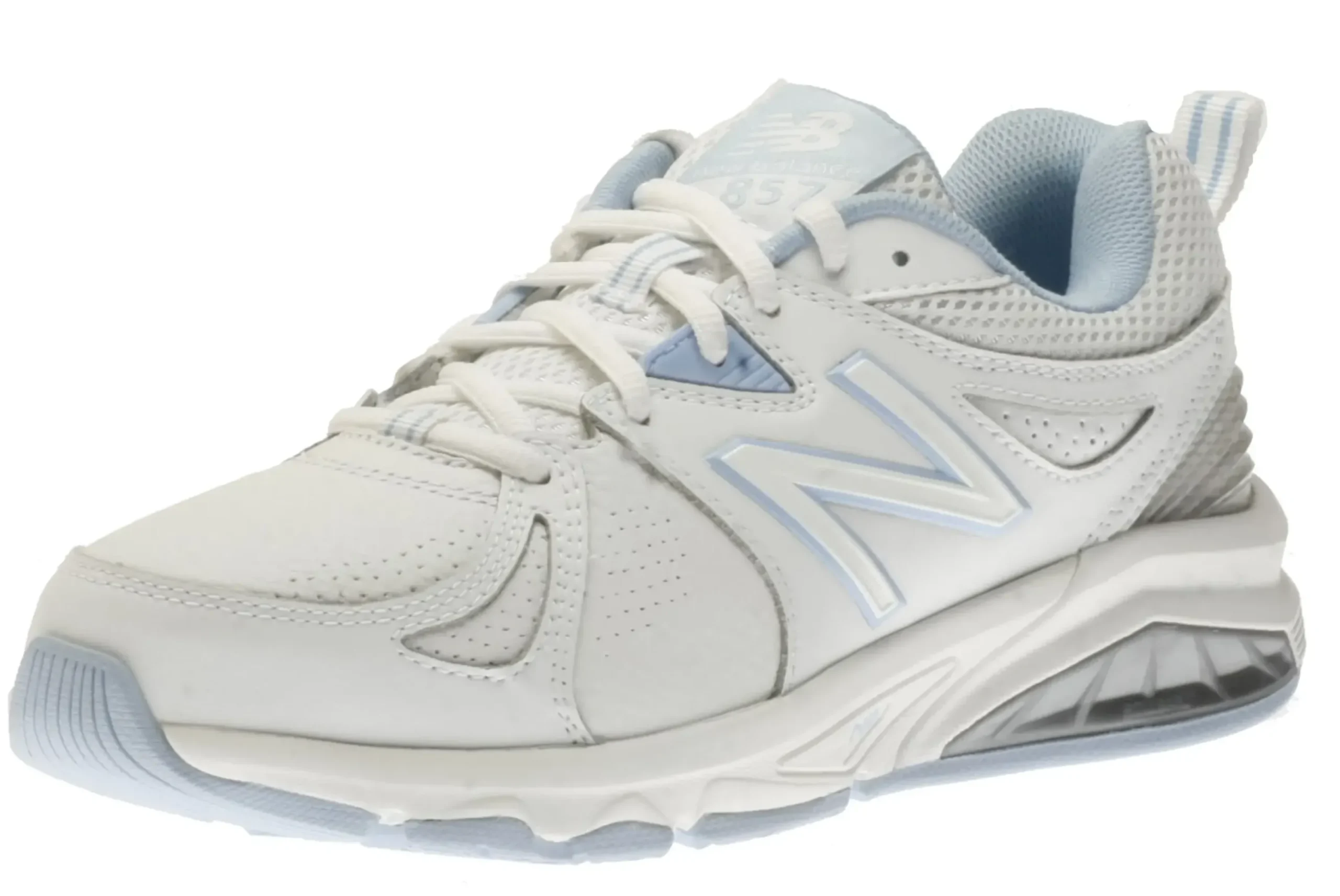 Sale New Balance Wx857Wb2 White Leather Cross-Training Shoe