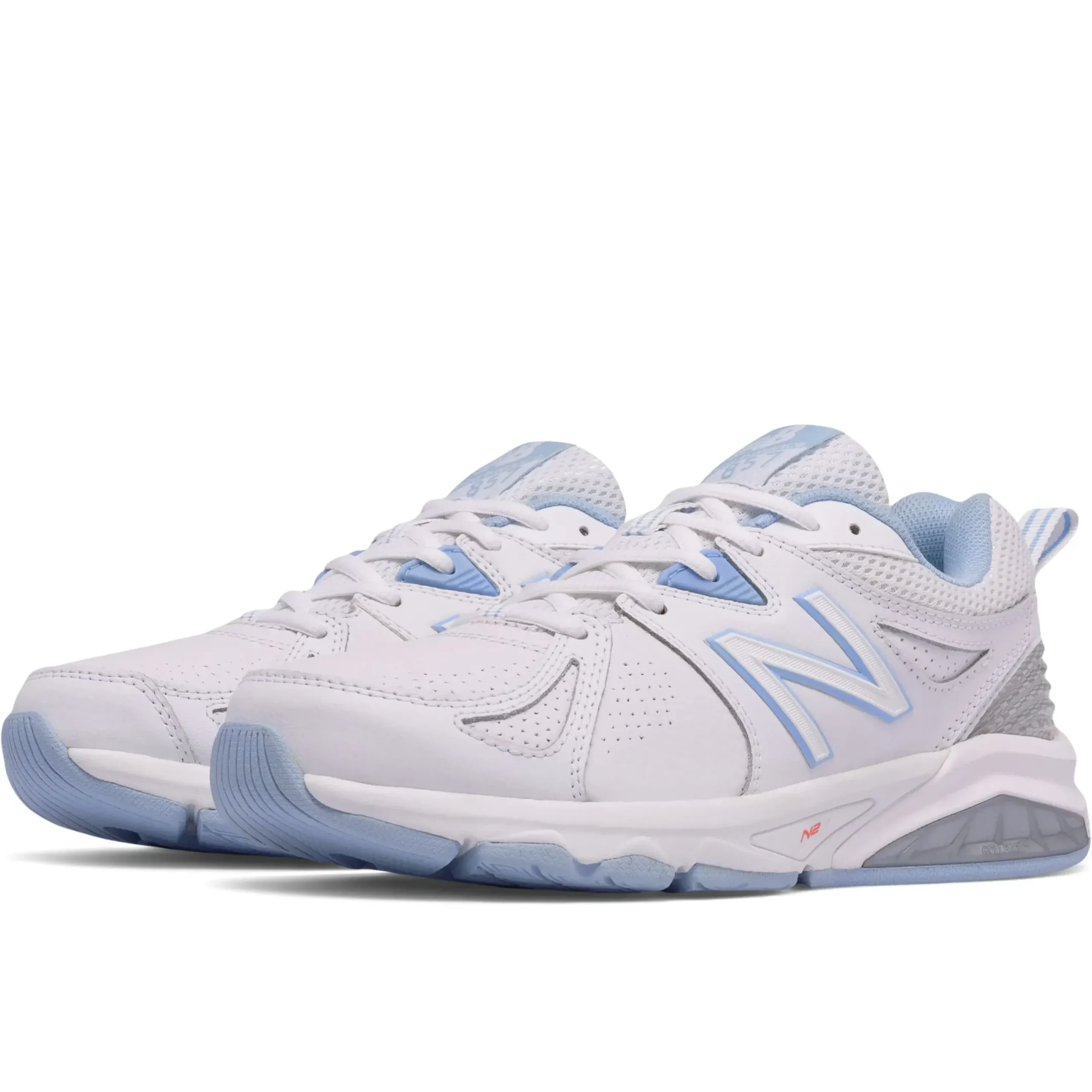 Sale New Balance Wx857Wb2 White Leather Cross-Training Shoe