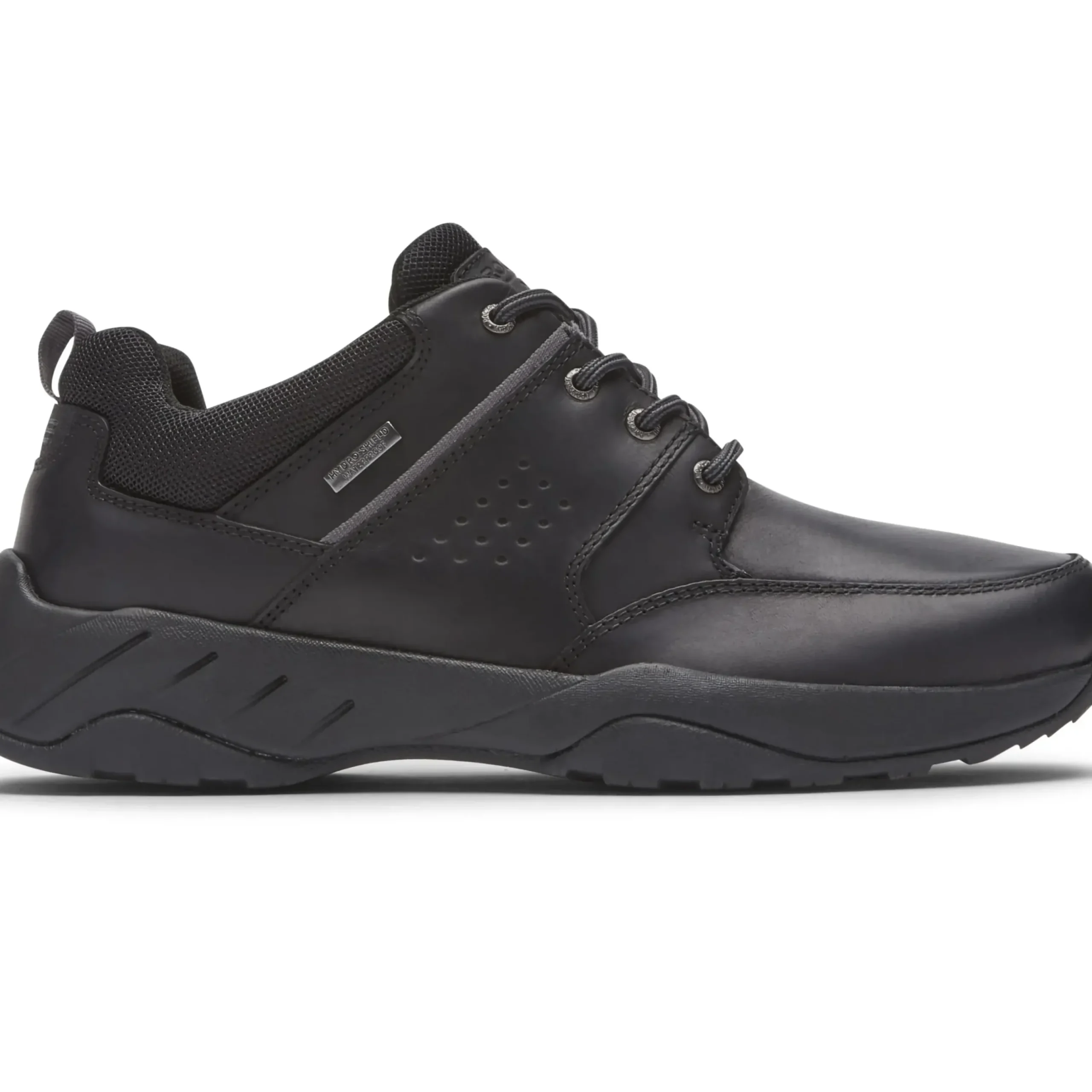 Sale Rockport Xcs Spruce Peak Black Waterproof Leather Lace-Up Walking Shoe