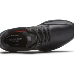 Sale Rockport Xcs Spruce Peak Black Waterproof Leather Lace-Up Walking Shoe