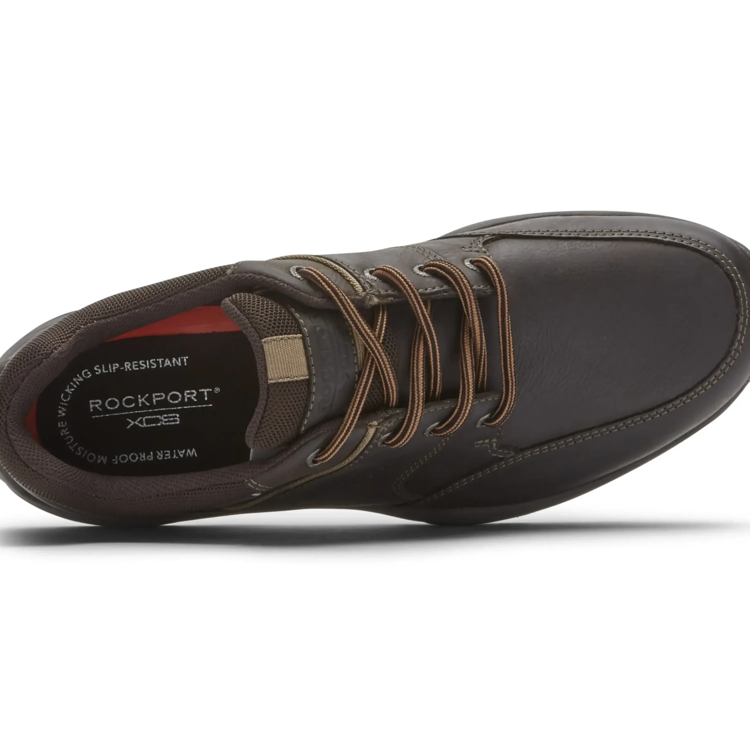 Outlet Rockport Xcs Spruce Peak Brown Waterproof Leather Lace-Up Walking Shoe