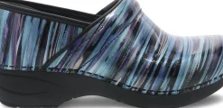 Best Dansko Xp 2.0 Teal Striped Patent Leather Clog