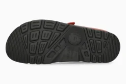Mephisto Zach Red Leather Slide Sandal