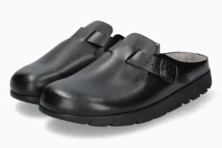 Clearance Mephisto Zaverio Unisex Black Leather Clog