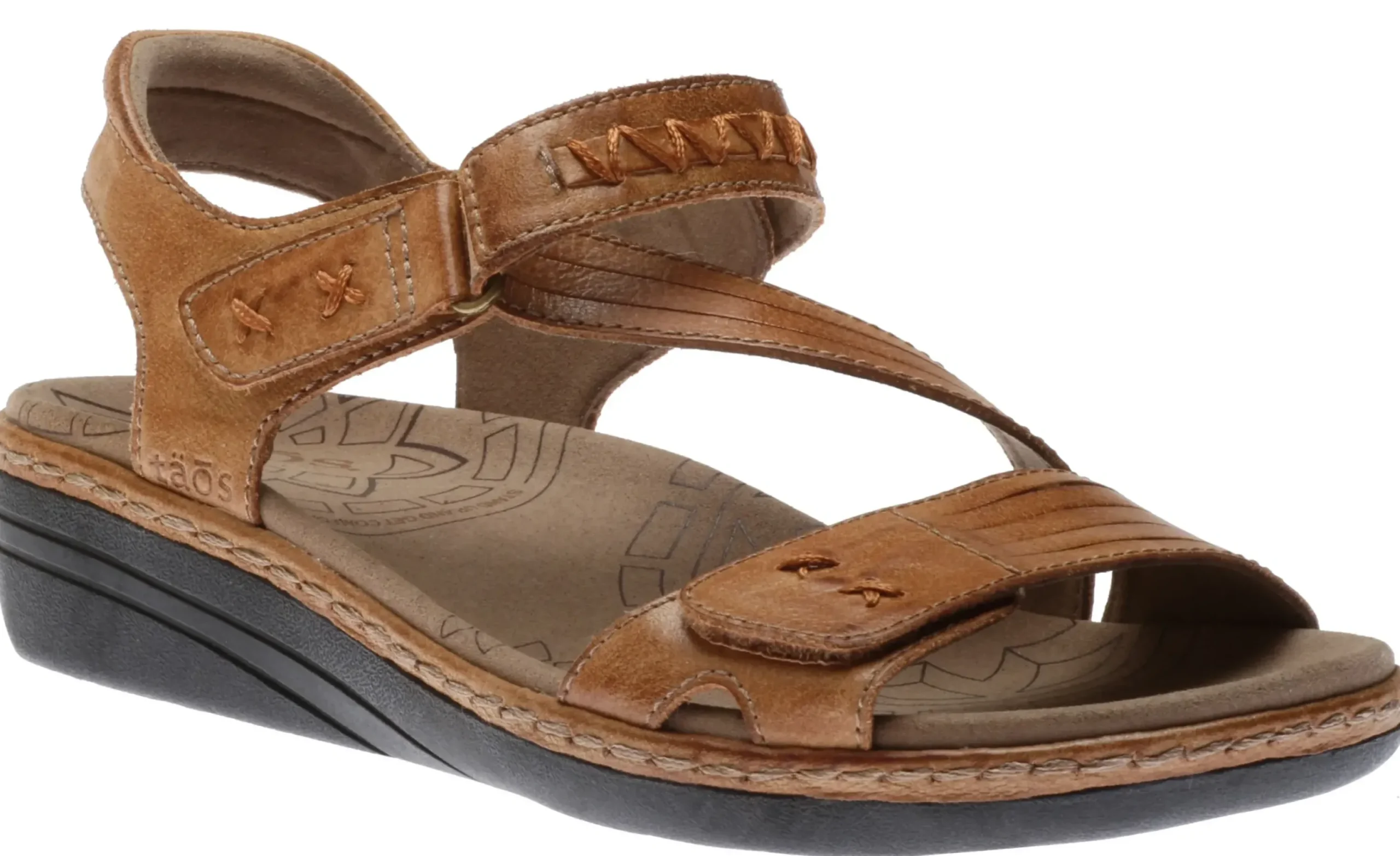 Online Taos Zenith Honey Brown Leather Adjustable Z-Strap Walking Sandal