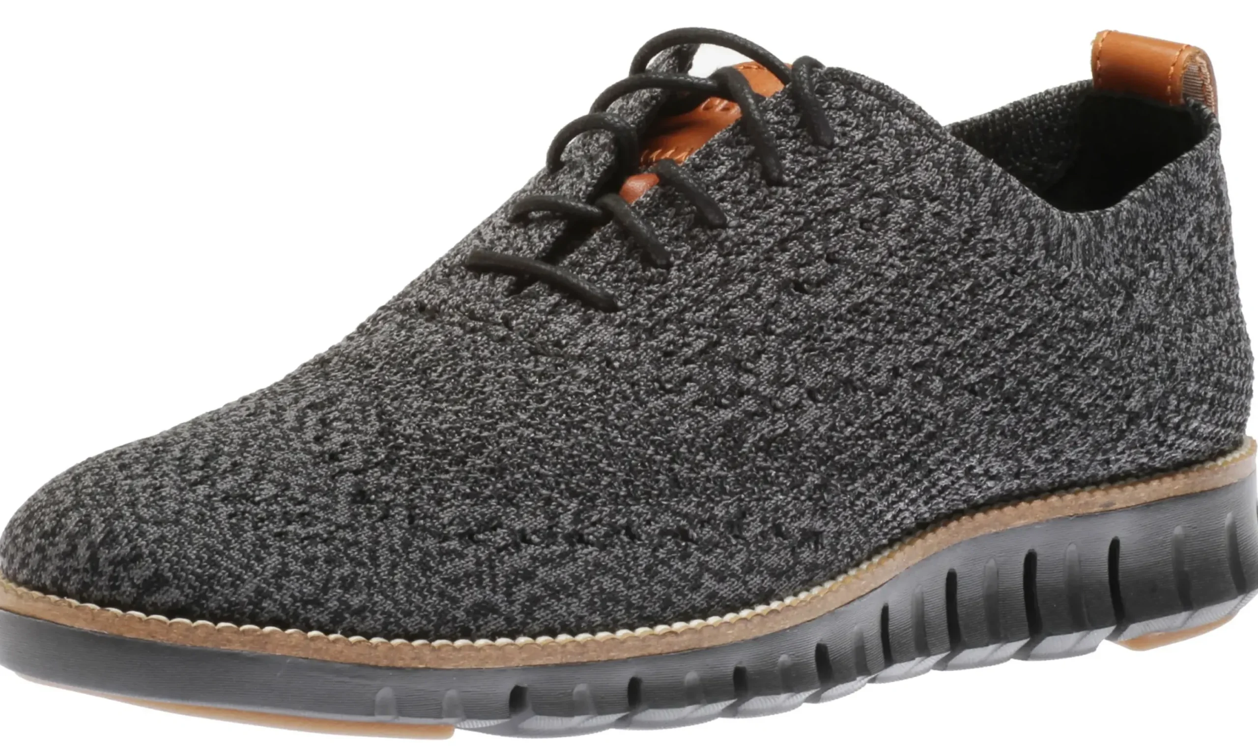 Clearance Cole Haan Zeru00D8Grand Wingtip Oxford Black Magnet Stitchlite