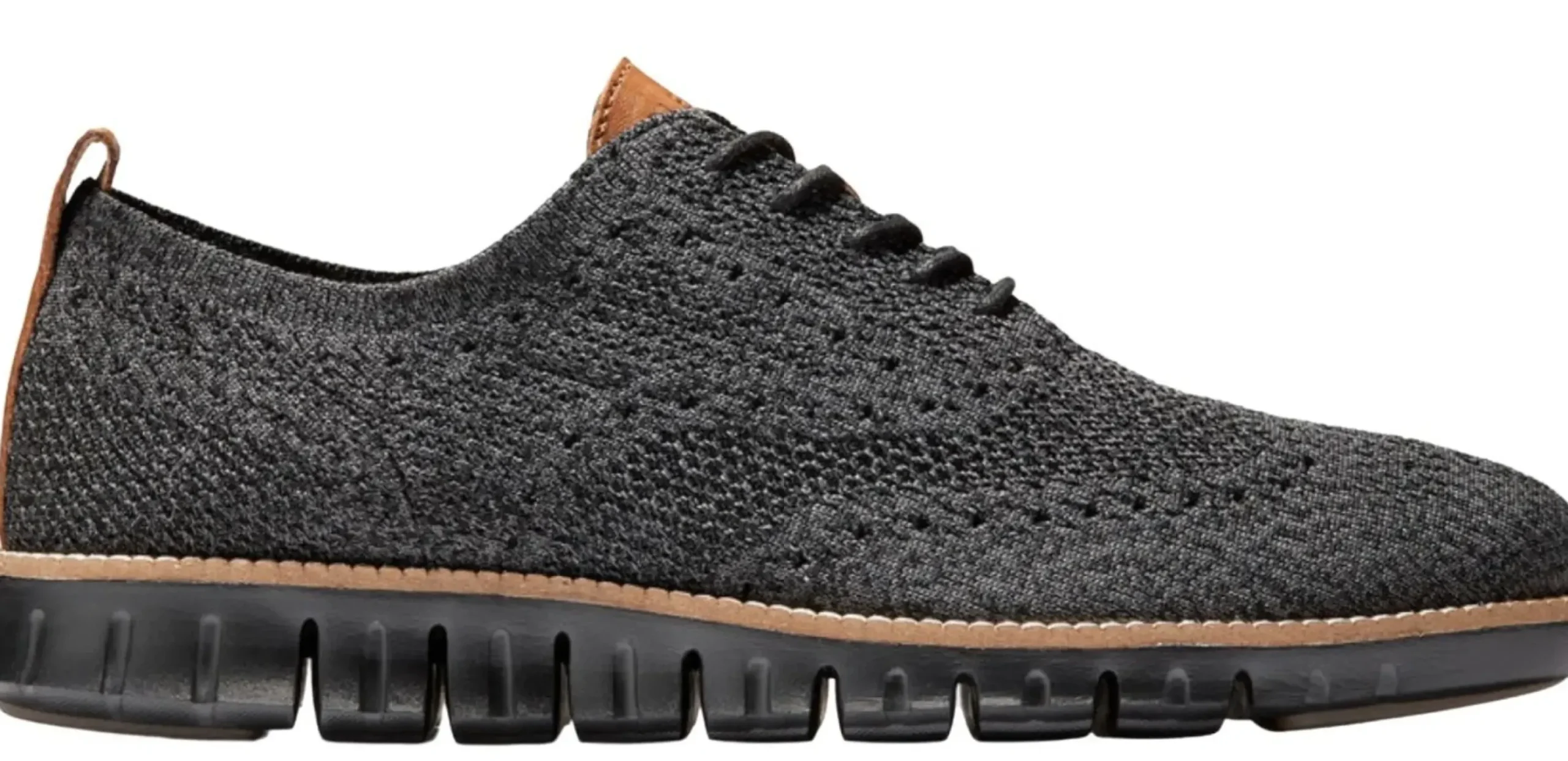 Clearance Cole Haan Zeru00D8Grand Wingtip Oxford Black Magnet Stitchlite