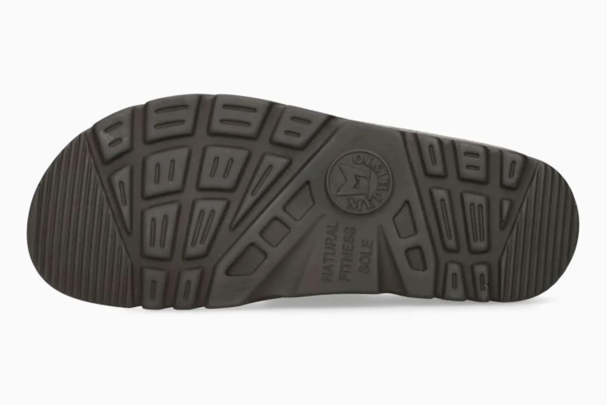 Outlet Mephisto Zonder Desert Brown Leather Slide Sandal